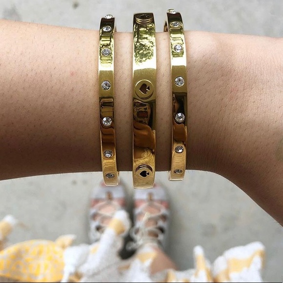 kate spade Jewelry - ♠️ SALE!! 🔥😍 Kate Spade Gold Logo Bracelet